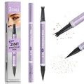 2CHILL Dual Ended Freckle Pen, 2 in 1 Microblading Fake Freckles and Eyebrow Pen, Waterproof Natural Lifelike Freckle Stamp, Faux Makeup Last All Day (01 Light Brown)