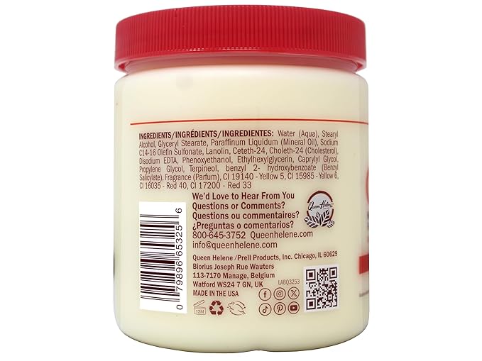 Queen Helene Cholesterol Hair Conditioning Cream – Deep Repair Treatment for Dry, Damaged & Chemically Treated Hair | Moisture-Restoring Mask | 15 oz Jar, 3 pack | Deep Moisture