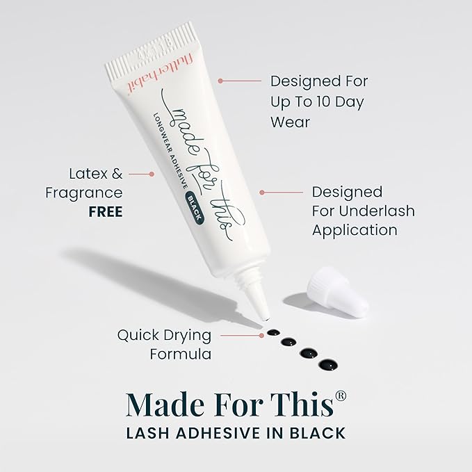 FlutterHabit Sweetheart Ready Set Starter Kit, DIY Eyelash Extensions, Lash Clusters for Women, Professional Quality At Home Eyelash Extension Kit, False Lashes, 3 Lash Sets, Lash Glue Included