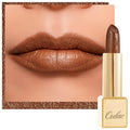 Oulac Dark Brown Lipstick for Women with Metallic 3D Shine Lightweight Hydrating Formula, High Impact Lip Color, Full Coverage Lip Makeup, Vegan & Gluten Free, Hawaii Summer(08)