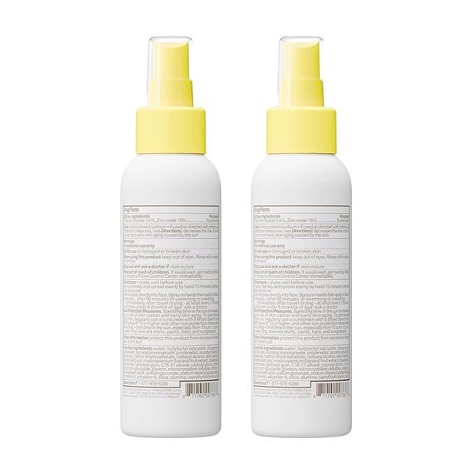 Sun Bum Baby Bum SPF 50 Sunscreen Spray | Mineral Uva/Uvb Face & Body Protection for Sensitive Skin | Fragrance Free | Travel Size | 3 fl oz | 2 Pack