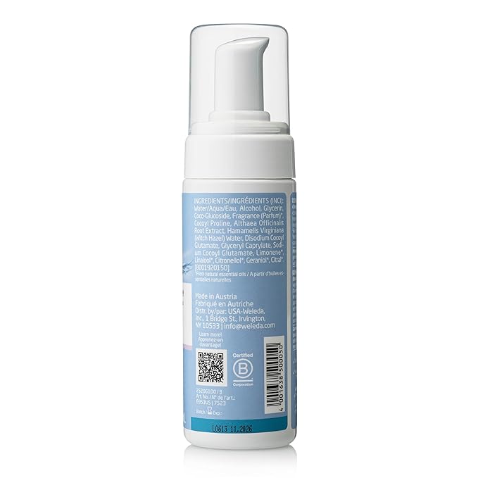 Weleda Gentle Cleansing Face Foam, 5 Ounce
