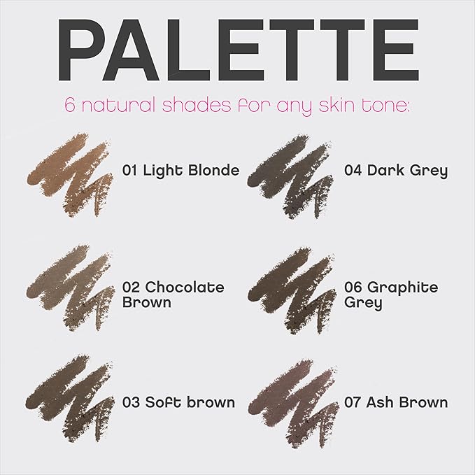 Vivienne Sabó Brow Arcade Eyebrow Pencil – Ultra-Fine Tip for Hair-Like Strokes, Smudge-Proof Natural Finish, Built-In Spoolie Brush, Shade 01 Light Blonde, 0.035 oz