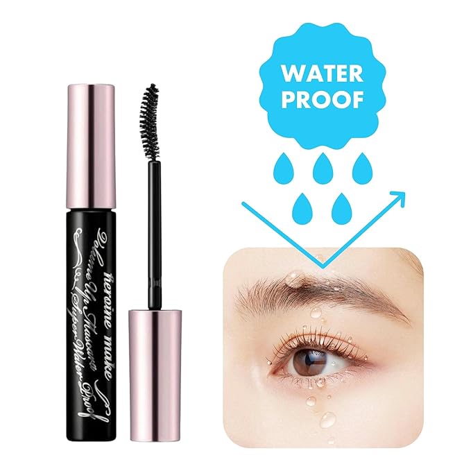 KISSME Heroine Make Volume UP Mascara Super WP, Super Long-Lasting! Volume & Curl Mascara