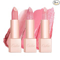 Oulac Moisture Pink Lipstick Set 3PCS - Infinity High Shine Finish, Hydrating Vegan Lipstick Infused with Damask Rose Oil for All-Day Comfort, Gluten-Free, PG03+PG10+D08