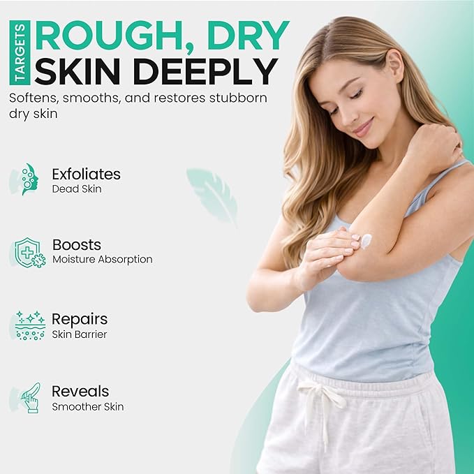 CLEAR 40 Urea Gel 40% (8 oz) with Tea Tree & Coconut Oil, Aloe Vera – Intensive Moisturizing & Exfoliating Gel for Dry Rough Skin, Feet, Heels, Elbows, Hands & Nails – Superior Hydration