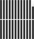 Lil Ray 3ml Empty Nail Oil Pen with Brush, Twist Pen for Tooth Whitening, Gel Lip Gloss Container, Eyelash Growth Liquid Tube(Black, 24 PCS)