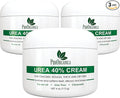 PurOrganica Urea Cream 40% – Made in USA, Maximum Strength Foot Cream for Dry, Cracked Heels, Corns, Calluses & Rough Feet, Exfoliating Moisturizer - Pack of 3