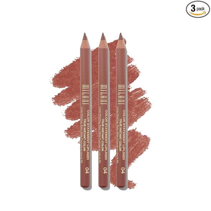 Milani Color Statement Lipliner - All Natural (0.04 Ounce) - 3 Pack of Cruelty Free Lip Liners to Define, Shape and Fill Lips