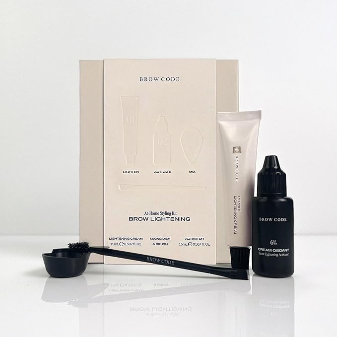 Brow Code At-Home Lightening Kit – 3-Shade Lift & Brow Strengthening