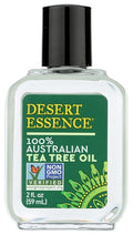 Desert Essence 100% Australian Tea Tree Oil Therapeutic Grade Essential Oil - Skin Cleansing, Clarifying, Soothing - Refreshing Air - Skin Care, Hair Care, Powerful Green Clean - Vegan, Non-GMO - 2oz