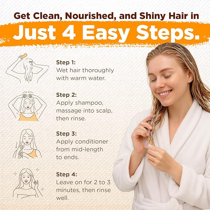 Batana Oil Shampoo & Conditioner Bundle, Aloe Vera Leaf Juice, Saw Palmetto, Caffeine, Biotin, Jojoba, Pumpkin Seed, Castor, Rosemary & Hydrolyzed Rice Protein, 10.15 fl oz Citrus Scent, 2 Pack