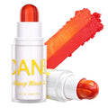 UCANBE Cherry Red Cream Blush Stick for Cheeks, Duo-Tone Buildable Blush Makeup, Hydrating Lightweight Face Blush with Vitamin E, Natural Dewy Finish, Long-Wearing, Water-Resistant