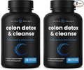 NutraChamps Colon Cleanse & Detox for Weight Loss [14 Day Quick Cleanser] Safe & Effective Formula with Probiotic & Digestive Enzymes for Constipation Relief (Pack of 2)