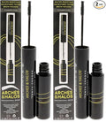 Arches & Halos Microfiber Tinted Brow Mousse - Highly Pigmented Brow Color - For Full and Bold Brows - Vegan and Cruelty Free Makeup - Charcoal, 0.106 fl oz (Pack of 2)