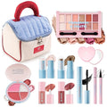 Color Nymph All In One Makeup Kit For Teens Girls Beginner with Cute Makeup Bag, Makeup Set for Teen Girls Includes Eyeshadow, Face Blush Contour Highlighter Lipgloss Mascara Mirror, Travel MakeUp Kit