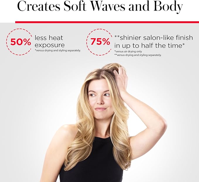 REVLON One Step Volumizer Plus Hair Dryer and Styler | More Volume, Less Damage, and More Styling Control for Easy and Fast Salon-Style Blowouts, Plus Travel Friendly (Black)