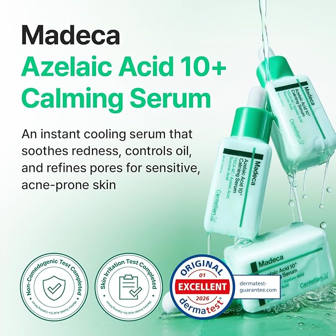 CENTELLIAN 24 Madeca Serum Trio Set, Pack of 3 Taehyun Edition-Azelaic Acid 10+,Vitamin 15+ & TECA Retinolsom 0.2 Serums (3x 1.01 fl oz) Redness Relief, Sebum Control, Pore Minimizing, Skin Elasticity