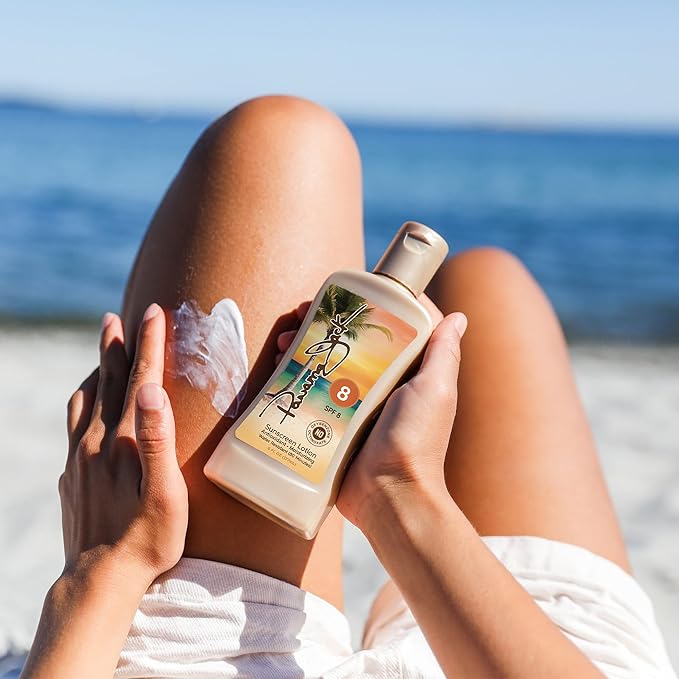 Panama Jack Sunscreen Tanning Lotion - SPF 8, PABA, Paraben, Gluten & Cruelty Free, Antioxidant Moisturizing Formula, 6 FL OZ (Pack of 6)