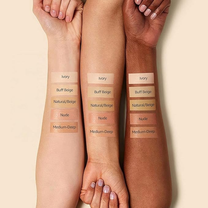 Mushroom Head Air Cushion CC Cream - Tattoo Cover up BB Cream Foundation Makeup Moisturizing Concealer Long-Lasting, Cushion Foundation Full Coverage Self Adjusting (Ivory)