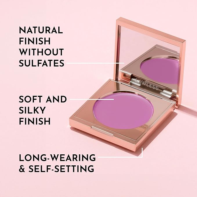 LAWLESS Pinch My Cheeks Soft-Blur Cream Blush - Cheeky - Premium Blush with Natural Ingredients to Re-Energize and Protect the Skin While Imparting a Soft, Cloudy Finish - 0.18 oz