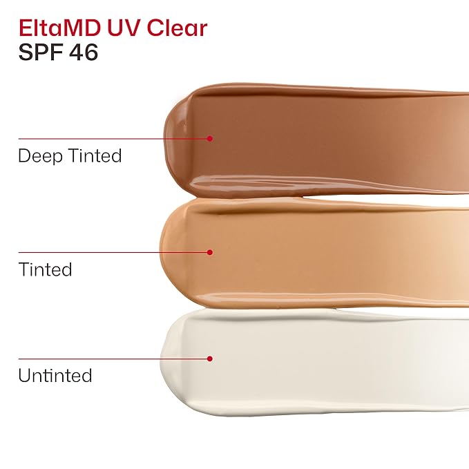 EltaMD UV Clear Face Sunscreen SPF 46, Oil Free Sunscreen with Zinc Oxide, Dermatologist Recommended, For Acne-Prone Sensitive Skin, 3.7 oz