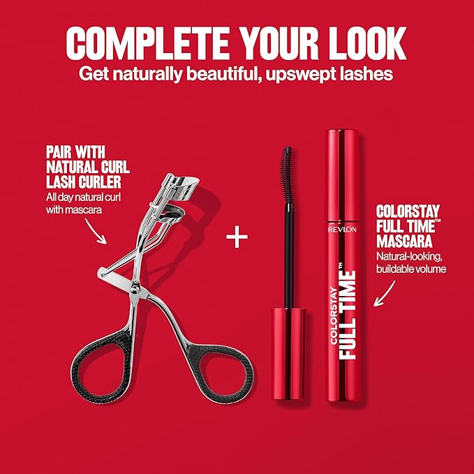 Revlon ColorStay Full Time Mascara, Volumizing Eye Makeup, 24 Hour Wear, Smudge-Proof, Non-Clumping and Flake-Free Formula, 411 Blackest Black, Waterproof