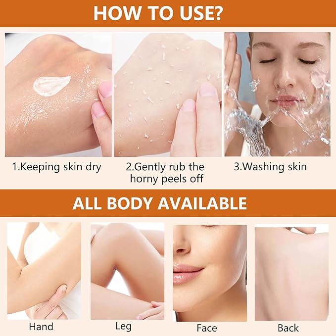 Orange Exfoliating Gel for Face & Body, Orange Exfoliante Scrub Peeling Gel, Exfoliating Cleansing Scrub, Deep Cleansing Moisturizing Facial Exfoliator, Remove Blackheads for All Types Skin (3pcs, 1)