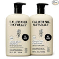 California Naturals Classic Clean Toasted Coconut Shampoo and Conditioner Set, Hair Care for Women & Men, Natural, Vegan, Cruelty, Silicone, Paraben, and Sulfate Free Shampoo, Color Safe, 20 Fl Oz