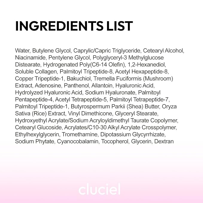 Collagen Peptide Cream, Daily All-in-one Moisturizer for Glass Skin, Dark Spot, Pore Care, 24h Glow & Clear Skin, Korean Vegan Skincare for All Skin Types, 1.69 fl.oz