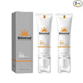 Tinted Sunscreen for Face SPF 50,Universal Protector Solar Moisturizing SPF50 PA+++, Travel Size, No Sticky Refreshing Skin Care Solution for All Skin Type (2PC)