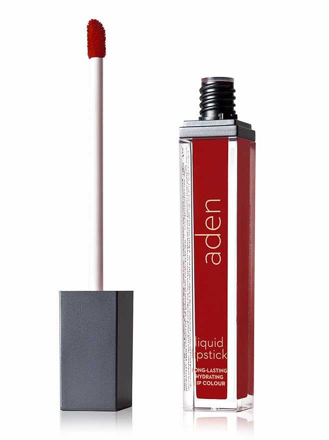 ADEN Liquid Lipstick+Lipliner Pencil Perfect Coverage For The WHOLE DAY Optimal Hydration MADE IN ITALY (14 Cranberry)