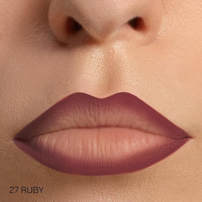 Radiant Professional Waterproof Lip Liner Pencil – Long Lasting, Creamy & Highly Pigmented Lipliner with Vitamin E & Jojoba Oil – Smudge-Proof, Smooth Lip Contour, 1.20 g (27 RUBY)