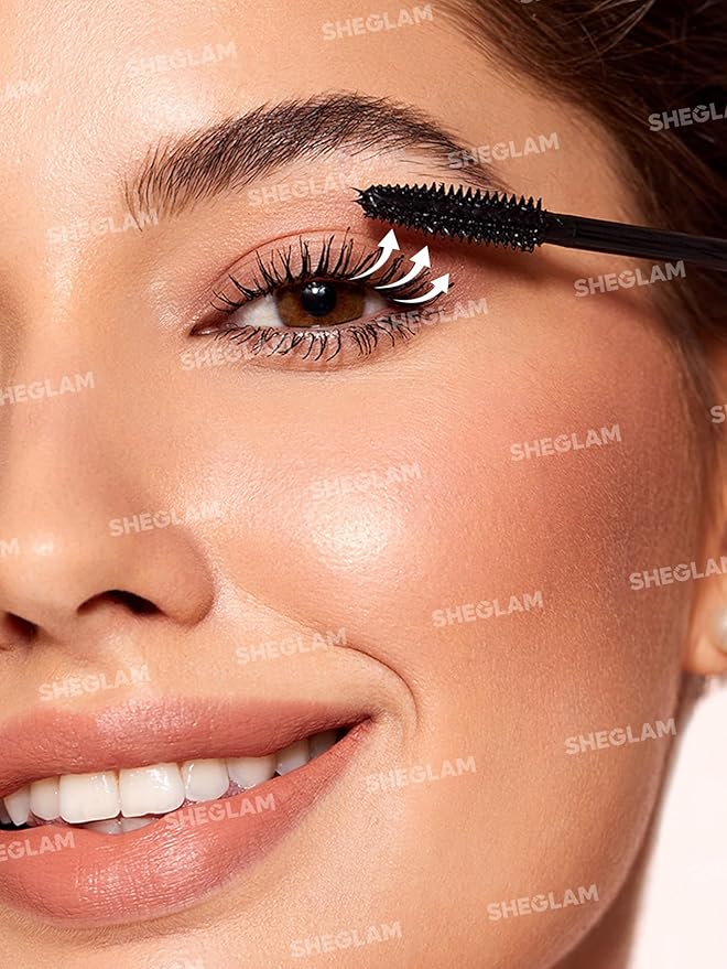 SHEGLAM Flutter Wink Volumizing Mascara Lash Extensions Tubing Mascara Length and Lift-Black