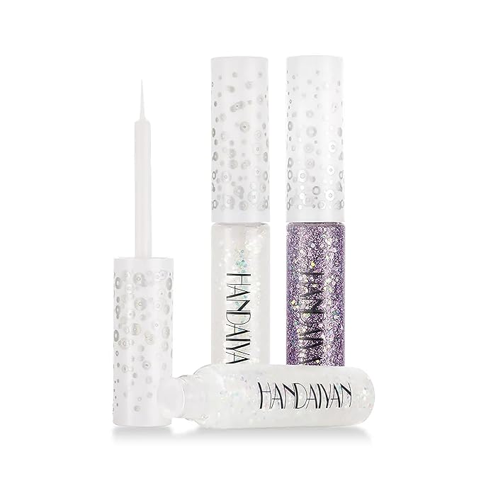Glittering Eye Liner Liquid Glitter Eyeliner Shimmer Quick-drying Waterproof Glitter Rainbow Eyeliner Eyeshadow for Party Festival Eye Makeup with Beautiful Shiny Finish(11#, 0.5 Ounce (Pack of 1))