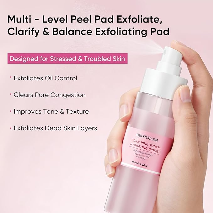24-Hour Hydrating Pdrn Dual-Serum Spray for Face with Salmon DNA, Ceramides & Hyaluronic Acid, Long-Lasting Hydration, Lightweight and Glow, Multi-Use for Sensitive Skin, Makeup