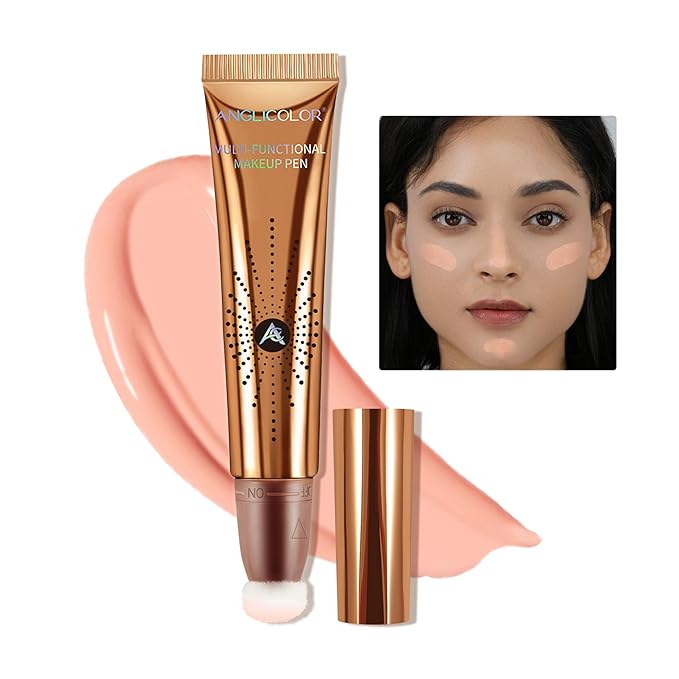 Anglicolor Blush Beauty Wand,Liquid Blush Wand For Radiant,Long-Lasting,Waterproof,Highly Pigmented,Vegan & Cruelty-Free (05#PINK POP, 12ml)