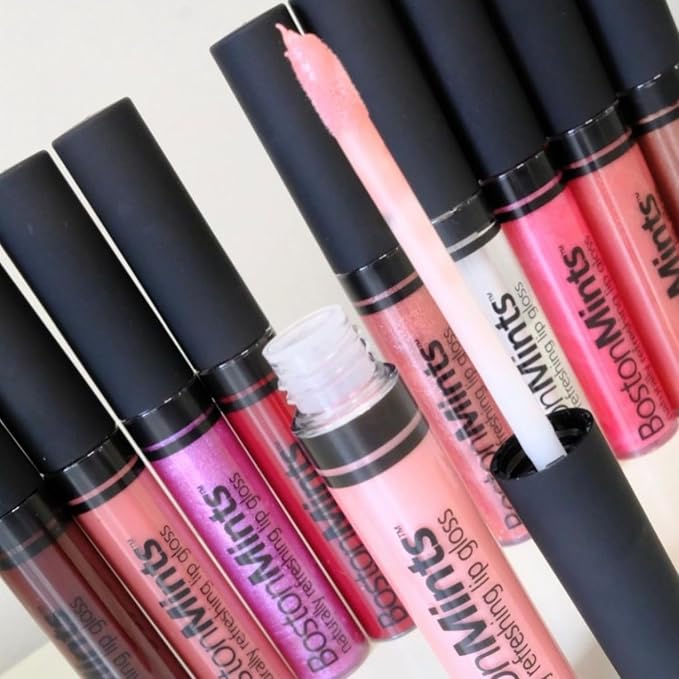Dot Rose Lip Gloss (.25oz) Vegan, Gluten-Free, Cruelty-Free Formula With Aloe, Vitamins C & E, Spearmint Extract and a Sheer Shine Finish for Soft, Fuller-Looking, Hydrated Lips