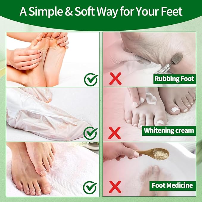 5 Pack Moisturizing Foot Mask,Hydrating Foot Masks for Dry Cracked Feet,Moisturizing Socks Dry Skin Moisturizer for Soft and Smooth Touch Feet,Foot Care Spa Gifts for Women Men Mothers Day Gifts