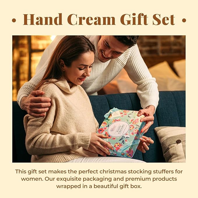 12 Pack Hand Cream Gifts Set, Mothers Day Gifts for Mom, Moisturizing Hand Lotion Enriched with Shea Butter to Nourish Dry Hands, Hand Cream Travel Size, Birthday Gifts for Women, 12 x 1 OZ