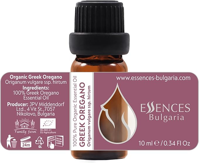 Set Vitality Essences Bulgaria Organic Essential Oils | Thyme (10ml) + Greek Oregano (10ml) + Lemon Savory (5ml) | 100% Pure and Natural | Undiluted | Therapeutic Grade | Non-GMO | 3pcs