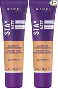 Rimmel Stay Matte Foundation, Sun Beige, 1 Fluid Ounce (B07JLMT5Z3) (Pack of 2)