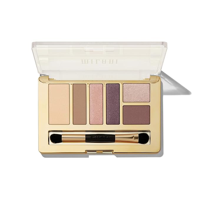 Milani Everyday Eyes Eyeshadow Palette - Plum Basics (0.21 Ounce) 6 Cruelty-Free Matte or Metallic Eyeshadow Colors to Contour & Highlight
