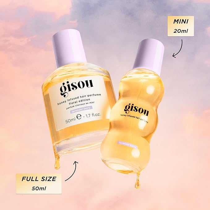 Gisou Honey Infused Hair Perfume – Long-Lasting Hair Fragrance with Mirsalehi Honey & Argan Oil, Lavender Berry,1.7 Fl Oz
