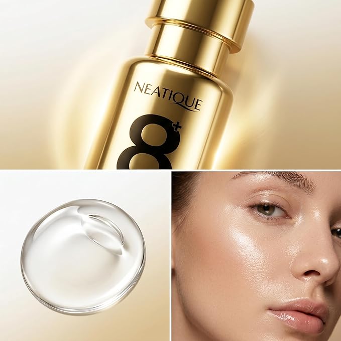 NAD+ Peptide Boosting Serum with Niacinamide & Hyaluronic Acid Collagen, 8AM/8PM Routine Firming Hydrating Face Serum for Radiant Glow for Fine Lines and Moisturing Skin, 1 fl oz (30 ml)