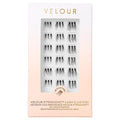 Velour-Xtensions™ Lash Clusters, 18 Individual Cluster Eyelash Extensions, Lightweight & Fluffy Lash Extensions, Soft & Comfortable Eyelash Clusters, Natural Lashes All Eye Shapes (Classic)