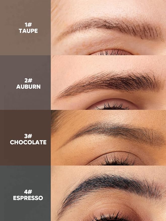 SHEGLAM Dual-Sided Eyebrow Pencils Cream Waterproof Long Lasting Eye brow Pen Makeup - Auburn (Pack of 2)