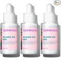 Good Molecules Hyaluronic Acid Serum Pack 3 – 30 ml Each | 1% Hyaluronic Acid, Non-Greasy Ultra Hydrating Serum, Facial Moisturizer for Plumper Skin, Skin Care for Face
