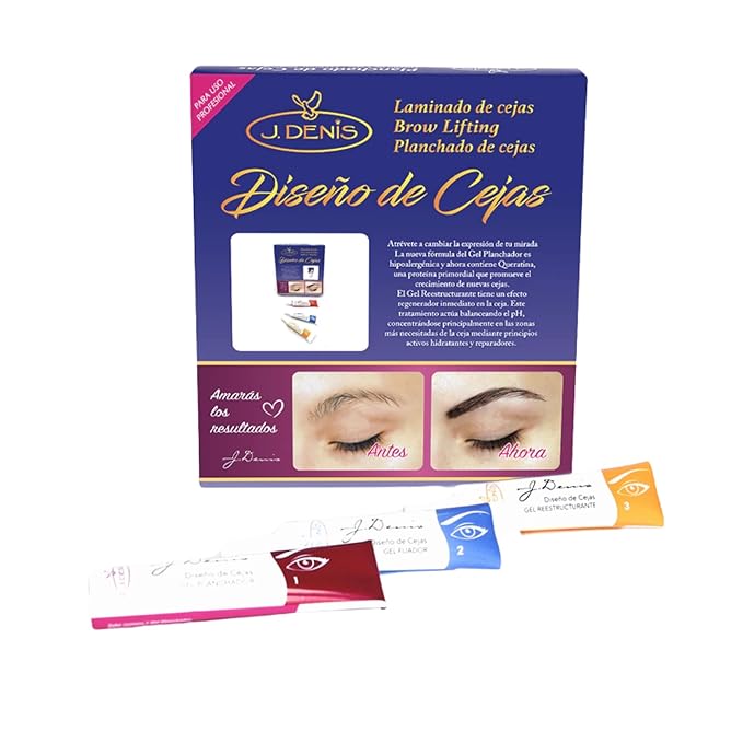 J. Denis Lamination Kit for Professional Brow Styling - Includes Brow Pencil and Eyebrow Glue for Perfectly Styled and Defined Brows