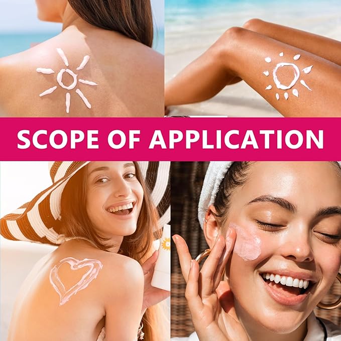 Tinted Sunscreen for Face, Broad Spectrum SPF 50+ Sun screen Lotion - Lightweight, Water-Resistant Daily Moisturizer for Face & Body, Travel Size Sunscreen, Daily Protection,50ml
